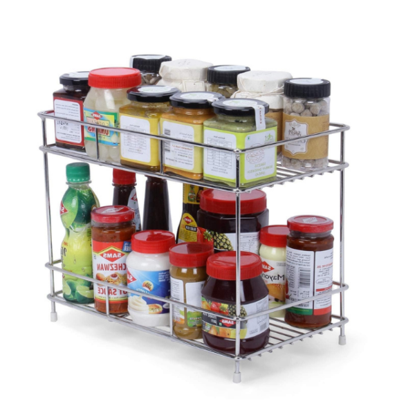 2 Tier Stainless Steel Kitchen Rack Organizer