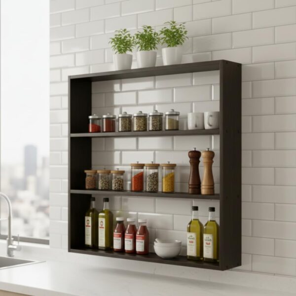Wooden Kitchen Wall Shelf 3-Tier