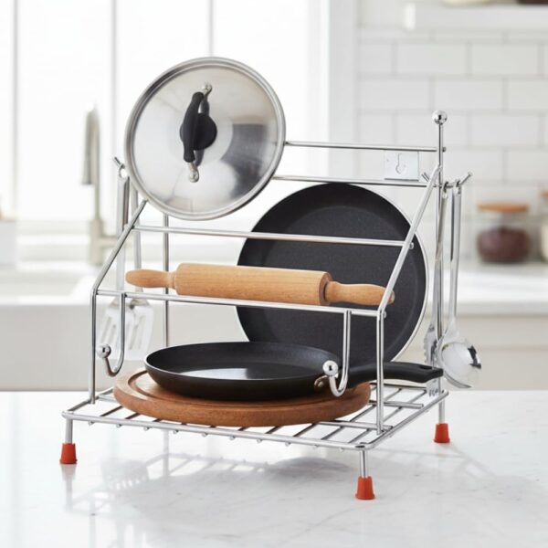 4 in 1 Stainless Steel Chakla Tawa Stand